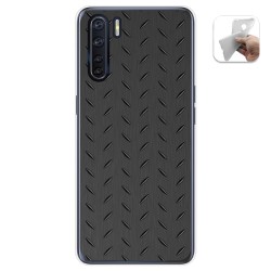 Funda Gel Tpu para Oppo A91 diseño Metal Dibujos