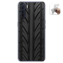 Funda Gel Tpu para Oppo A91 diseño Neumatico Dibujos