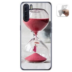 Funda Gel Tpu para Oppo A91 diseño Reloj Dibujos