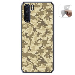 Funda Gel Tpu para Oppo A91 diseño Sand Camuflaje Dibujos