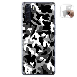 Funda Gel Tpu para Oppo A91 diseño Snow Camuflaje Dibujos