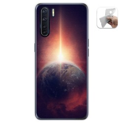 Funda Gel Tpu para Oppo A91 diseño Tierra Dibujos