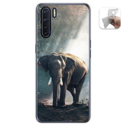 Funda Gel Tpu para Oppo A91 diseño Elefante Dibujos