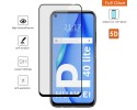 Protector Cristal Templado Completo 5D Full Glue Negro para Huawei P40 Lite Vidrio