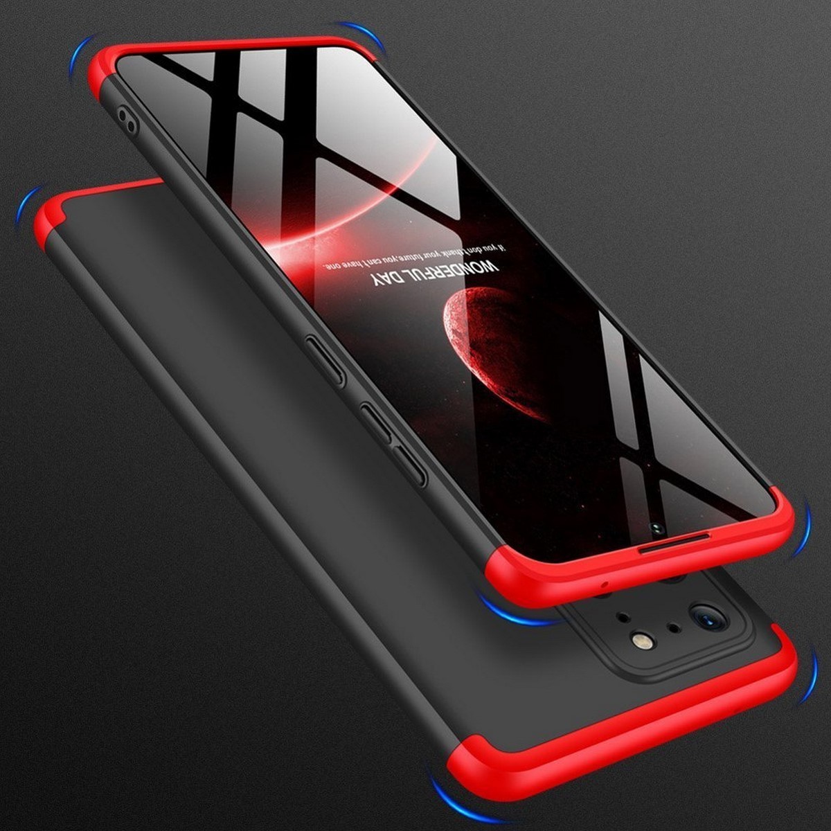 Funda Carcasa GKK 360 para Samsung Galaxy S20 Ultra Color Negra / Roja