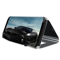 Funda Flip Cover Clear View para Lg K50S color Negra 2