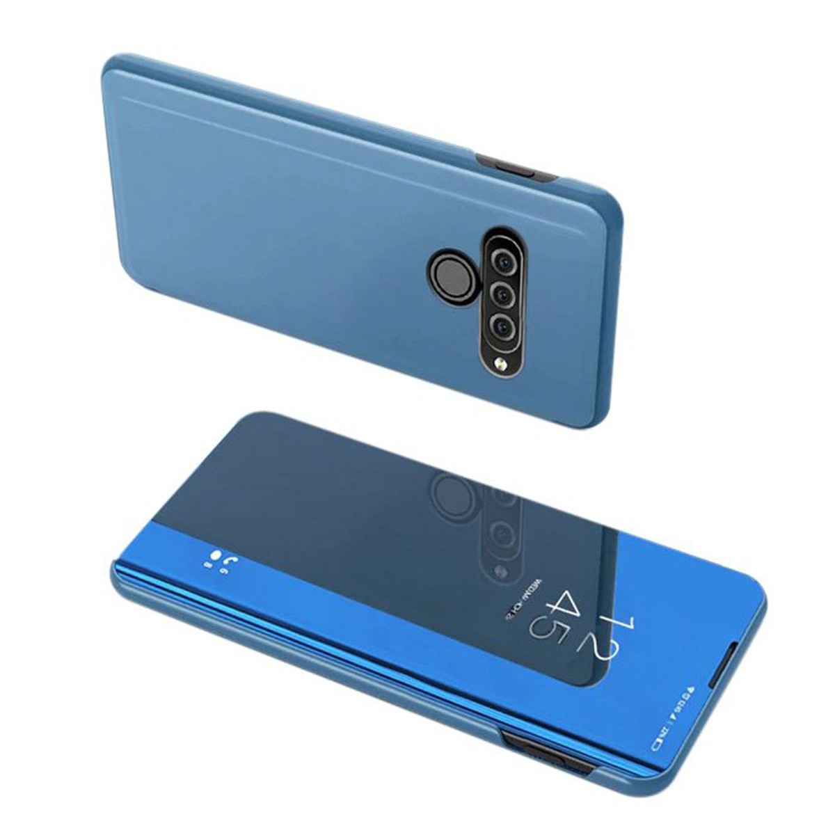 Funda Flip Cover Clear View para Lg K50S color Azul