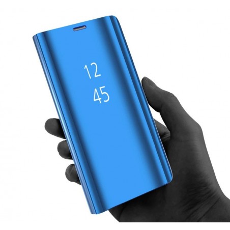 Funda Flip Cover Clear View para Lg K50S color Azul