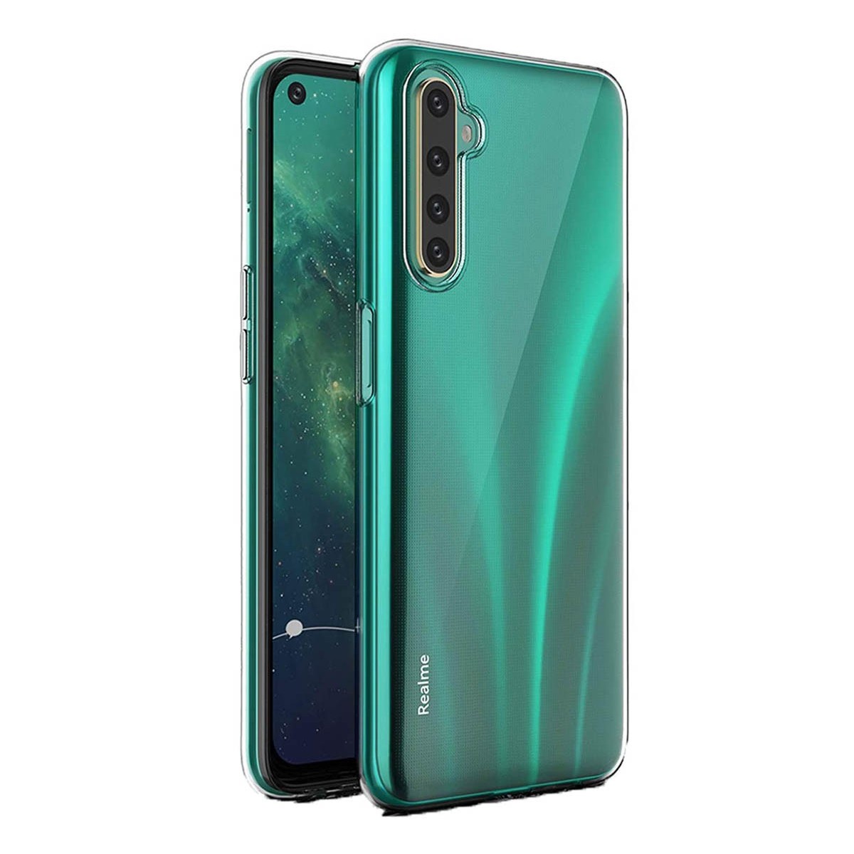Funda Silicona Gel TPU Transparente para Realme 6