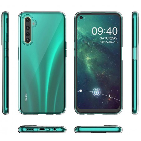 Funda Silicona Gel TPU Transparente para Realme 6