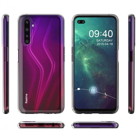 Funda Silicona Gel TPU Transparente para Realme 6 Pro