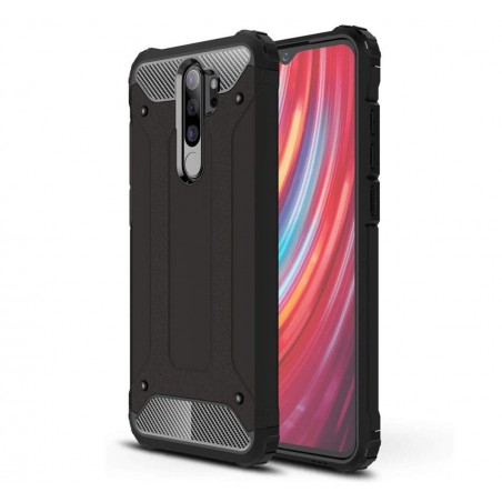 Funda Tipo Hybrid Tough Armor (Pc+Tpu) Negra para Oppo A5 2020 / A9 2020
