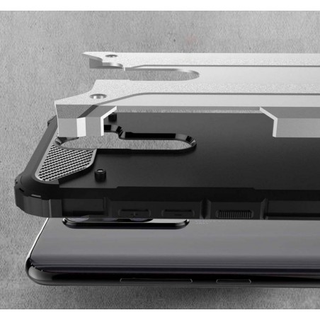 Funda Tipo Hybrid Tough Armor (Pc+Tpu) Negra para Oppo A5 2020 / A9 2020