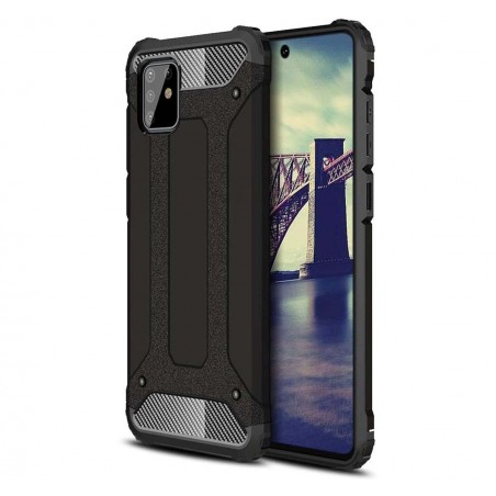 Funda Tipo Hybrid Tough Armor (Pc+Tpu) Negra para Samsung Galaxy Note 10 Lite