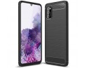 Funda Gel Tpu Tipo Carbon Negra para Samsung Galaxy A41