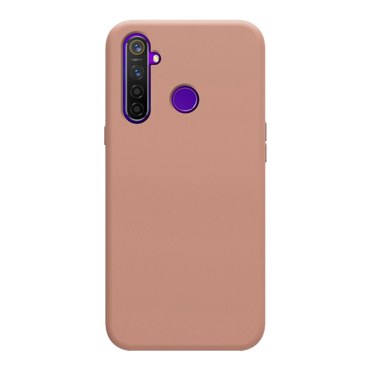 Funda Silicona Líquida Ultra Suave para Realme 5 Pro color Rosa