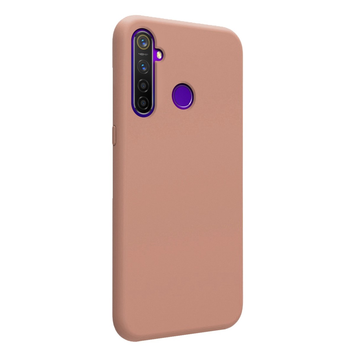 Funda Silicona Líquida Ultra Suave para Realme 5 Pro color Rosa