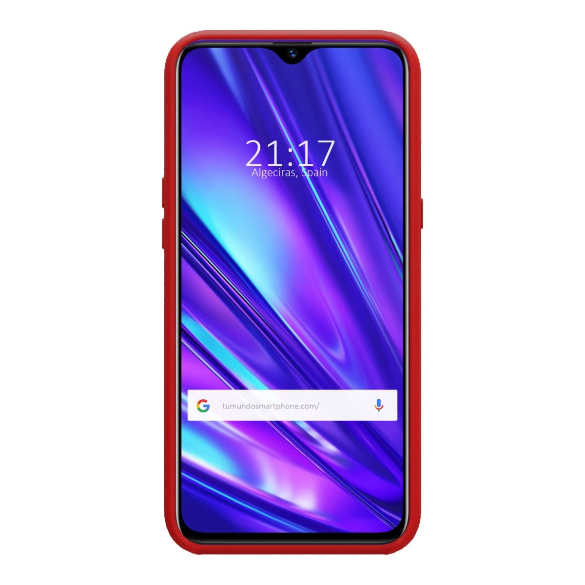 Funda Silicona Líquida Ultra Suave para Realme 5 Pro color Roja