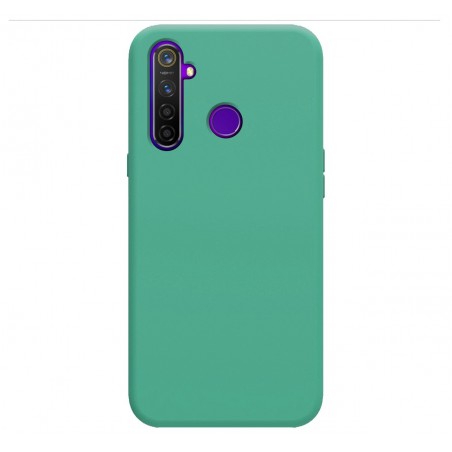 Funda Silicona Líquida Ultra Suave para Realme 5 Pro color Verde