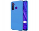 Funda Silicona Líquida Ultra Suave para Realme 5 Pro color Azul Celeste