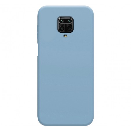 Funda Silicona Líquida Ultra Suave para Xiaomi Redmi Note 9S / Note 9 Pro color Azul Celeste