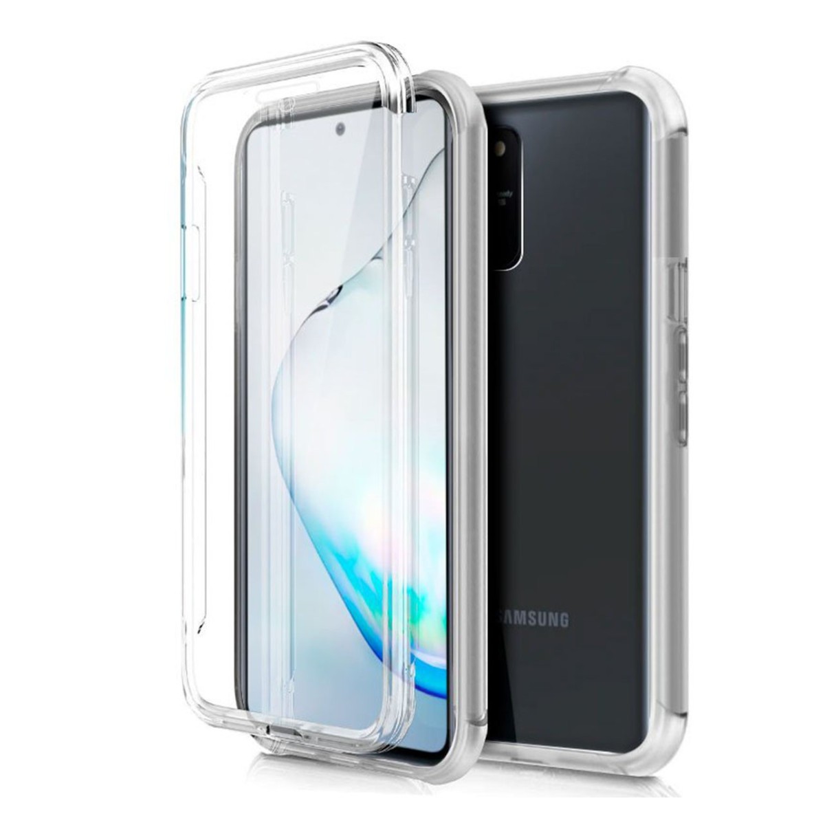 Funda Completa Transparente Pc + Tpu Full Body 360 para Samsung Galaxy Note 10 Lite