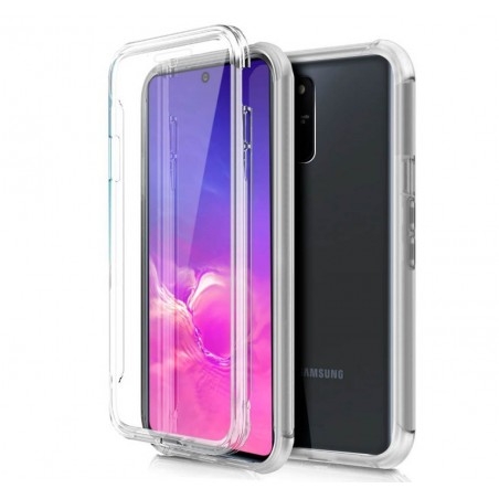 Funda Completa Transparente Pc + Tpu Full Body 360 para Samsung Galaxy S10 Lite
