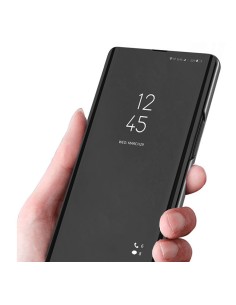 Funda Flip Cover Clear View para Huawei P40 color Negra