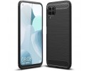 Funda Gel Tpu Tipo Carbon Negra para Huawei P40 Lite