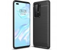 Funda Gel Tpu Tipo Carbon Negra para Huawei P40 Pro