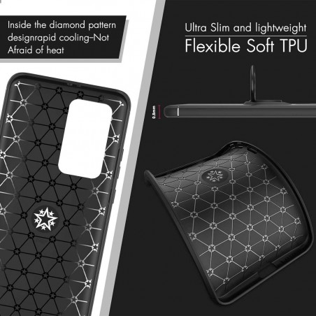 Funda Magnetica Soporte con Anillo Giratorio 360 para Huawei P40 Pro Negra