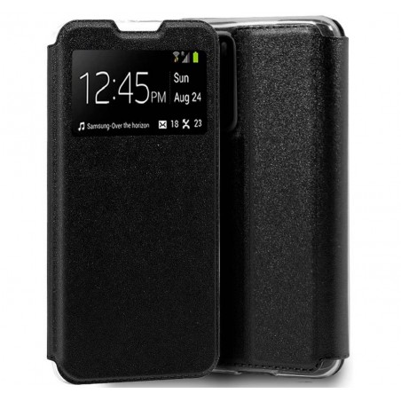 Funda Libro Soporte con Ventana para Huawei P40 Negra