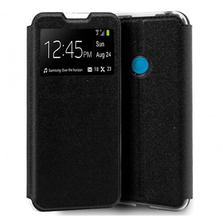 Funda Libro Soporte con Ventana para Realme C3 Negra