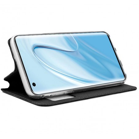 Funda Libro Soporte con Ventana para Xiaomi Mi 10 / Mi 10 Pro Negra