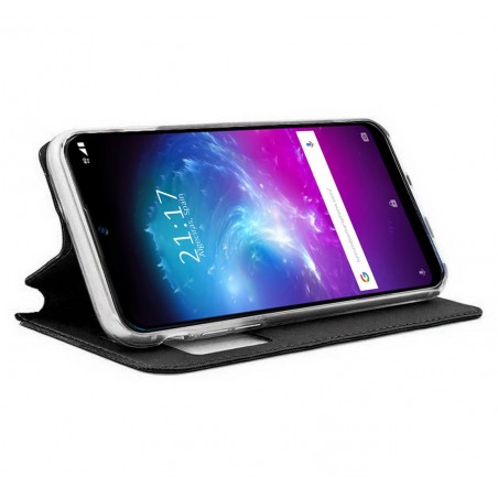 Funda Libro Soporte con Ventana para Zte Blade A7 2020 Negra