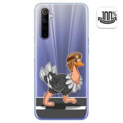 Funda Gel Transparente para Realme 6 diseño Avestruz Dibujos