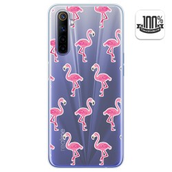 Funda Gel Transparente para Realme 6 diseño Flamenco Dibujos