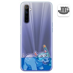 Funda Gel Transparente para Realme 6 diseño Hipo Dibujos