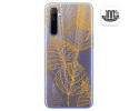 Funda Gel Transparente para Realme 6 diseño Hojas Dibujos