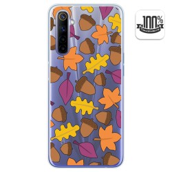 Funda Gel Transparente para Realme 6 diseño Otoño Dibujos