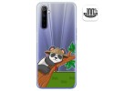 Funda Gel Transparente para Realme 6 diseño Panda Dibujos