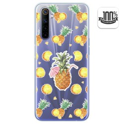 Funda Gel Transparente para Realme 6 diseño Piña Dibujos