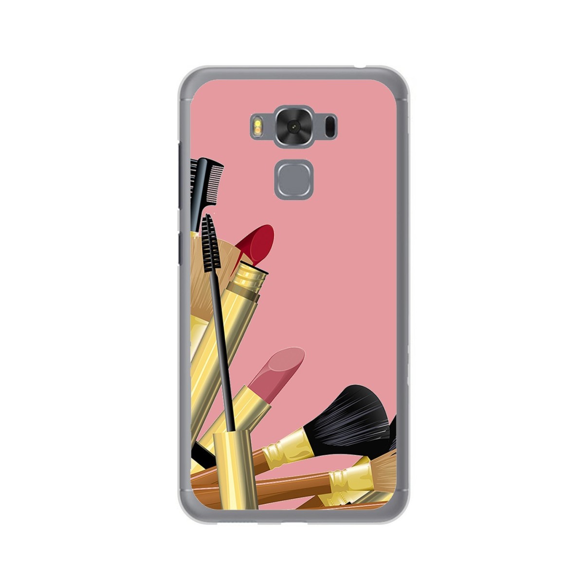 Funda Gel Tpu para Asus Zenfone 3 Max 5.5" Zc553Kl Diseño Brochas Dibujos