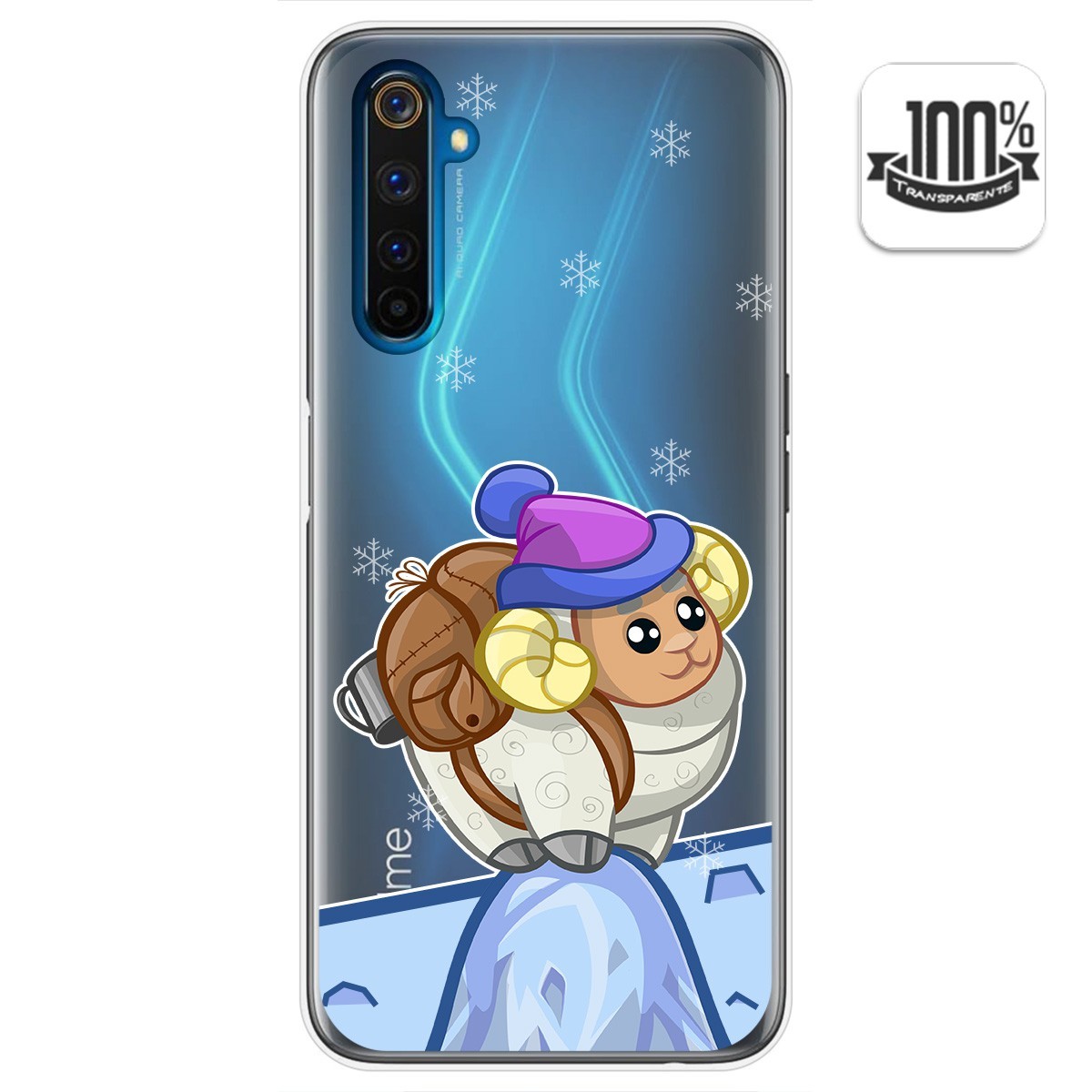 Funda Gel Transparente para Realme 6 Pro diseño Cabra Dibujos