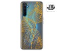 Funda Gel Transparente para Realme 6 Pro diseño Hojas Dibujos