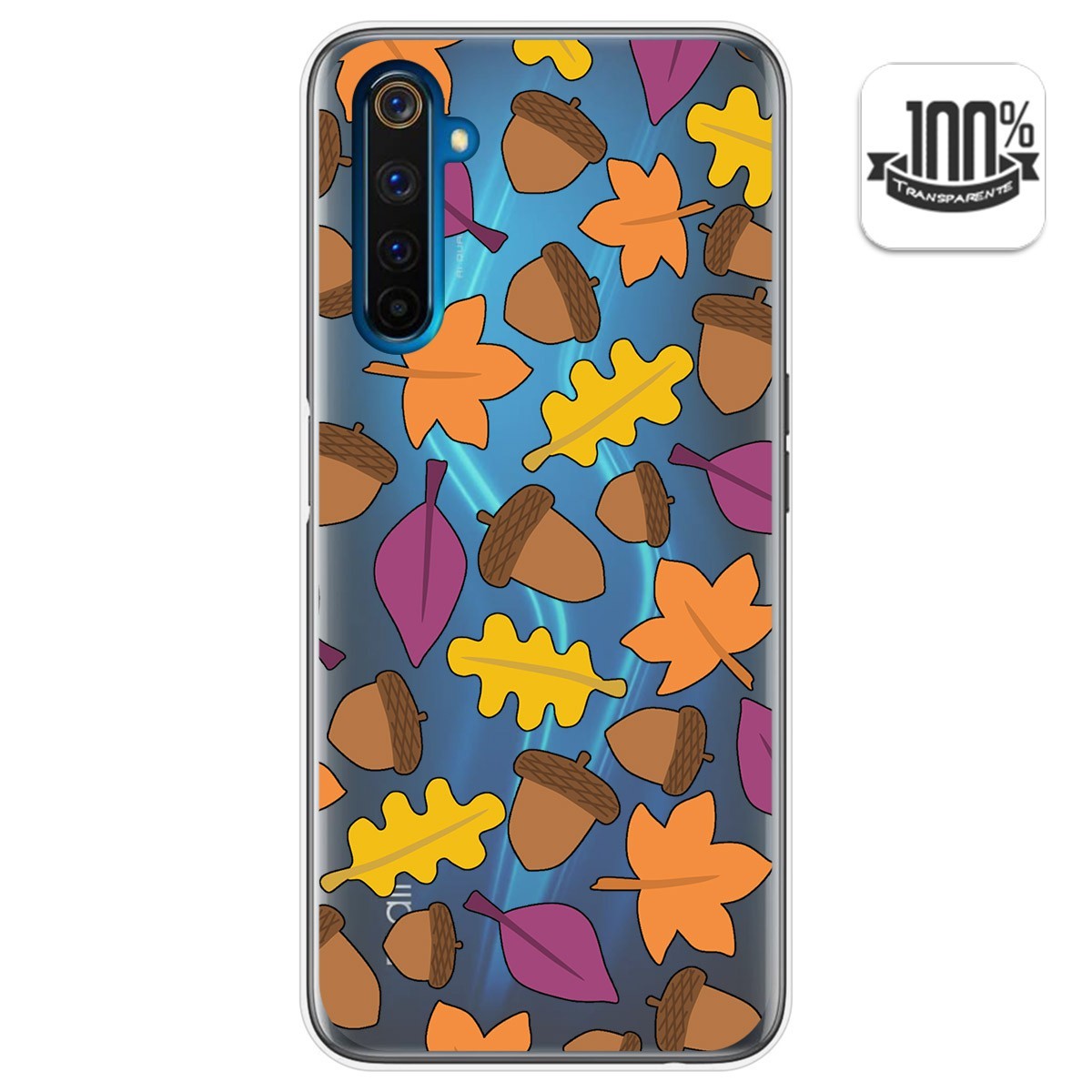 Funda Gel Transparente para Realme 6 Pro diseño Otoño Dibujos