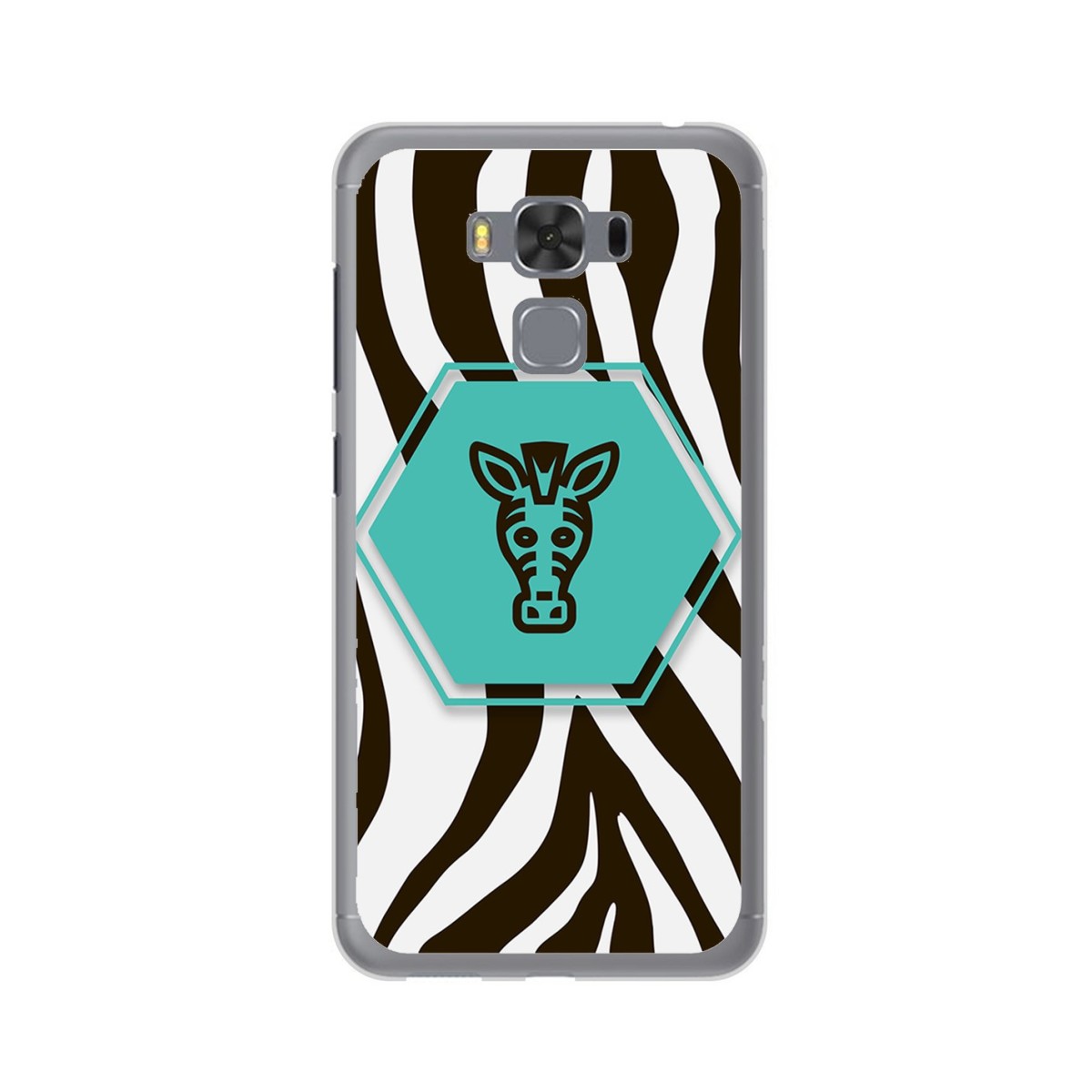 Funda Gel Tpu para Asus Zenfone 3 Max 5.5" Zc553Kl Diseño Cebra Dibujos