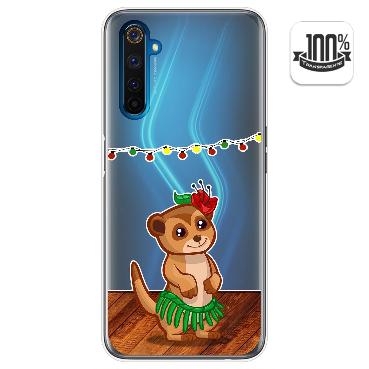Funda Gel Transparente para Realme 6 Pro diseño Suricata Dibujos
