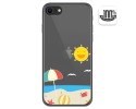 Funda Gel Transparente para Iphone SE 2020 diseño Playa Dibujos