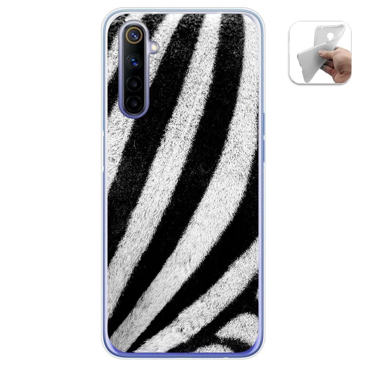 Funda Gel Tpu para Realme 6 diseño Animal 02 Dibujos